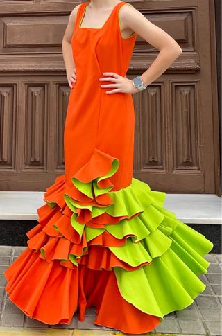 Traje de Flamenca Talla 38 esta nuevo