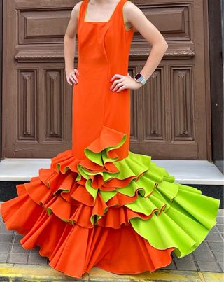 Traje de Flamenca Talla 38 esta nuevo