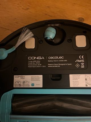 Robot aspirador y friegasuelos Conga 4690