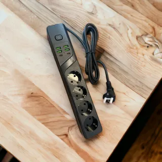 Regleta 4 enchufes 4 USB 3.0 y 2 Tipo C
