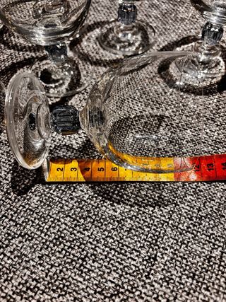 Calici da vino vintage in cristallo