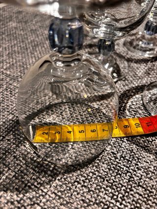 Calici da vino vintage in cristallo