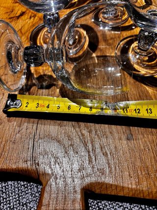 Calici da vino vintage in cristallo