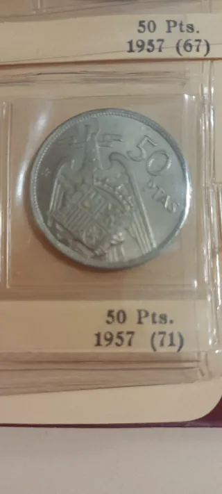 Moneda 50 Pesetas 1957 (71)