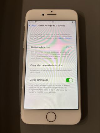iPhone 8 128GB blanco – batería 100%  IMPECABLE