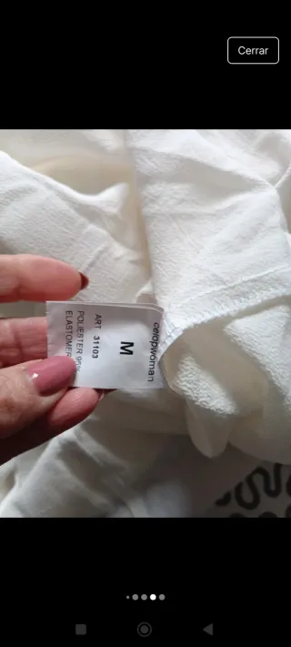 Blusa semitransparente