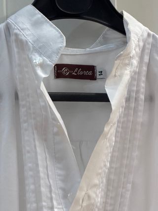 Camisa fallero niño blanca