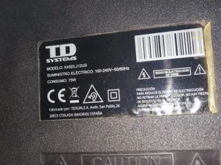 Televisor TD SYSTEMS 45" Negro