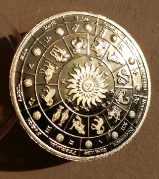 Moneda Zodiacal Piscis Sirena