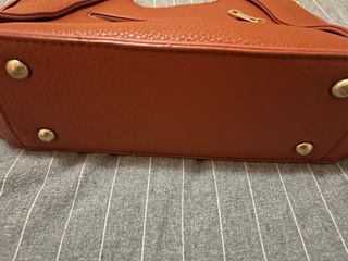 Bolso mujer marrón y dorado