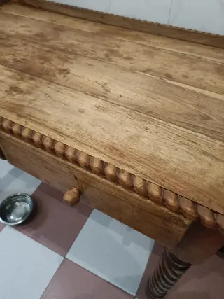 Mesa rústica madera entrada/cocina