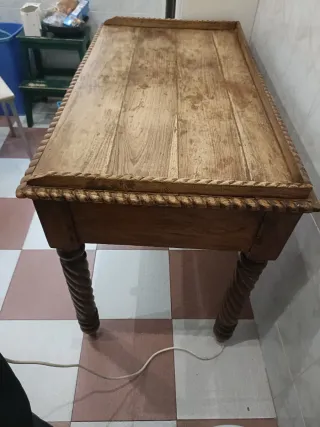 Mesa rústica madera entrada/cocina
