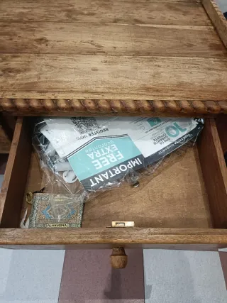 Mesa rústica madera entrada/cocina