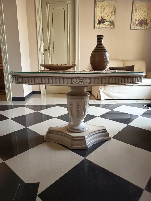 Mesa de centro madera y cristal