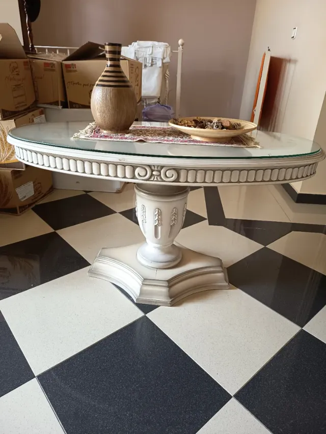 Mesa de centro madera y cristal