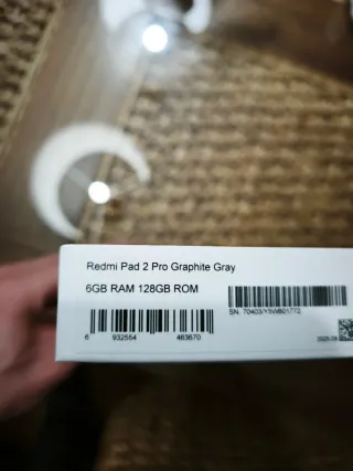 Redmi Pad 2 Pro Gris 6GB/128GB Nueva (sin abrir)