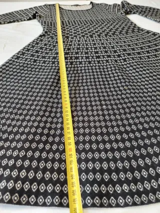 Vestido midi lana negro