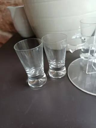 Juego 6 Vasos de chupito cristal