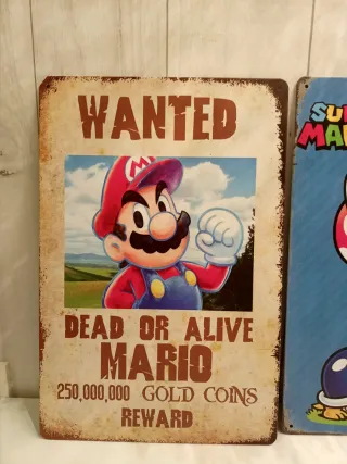 Carteles de Super Mario Bros. Nintendo