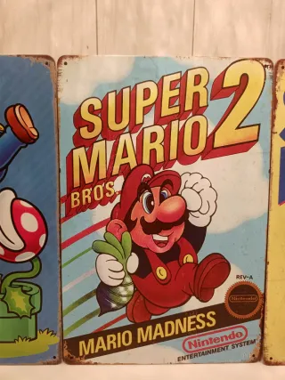 Carteles de Super Mario Bros. Nintendo