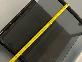 Mesa auxiliar de aluminio y cristal - SIN ENVÍO