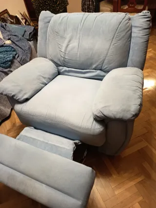 2 Poltrone ergonomiche blu