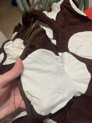 Traje Flamenca Lunares Marrón Talla grande