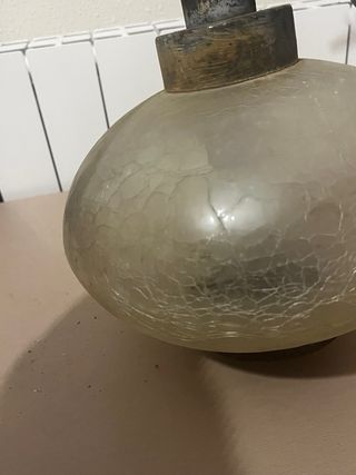 8 Aplique pared exterior metal cristal farol