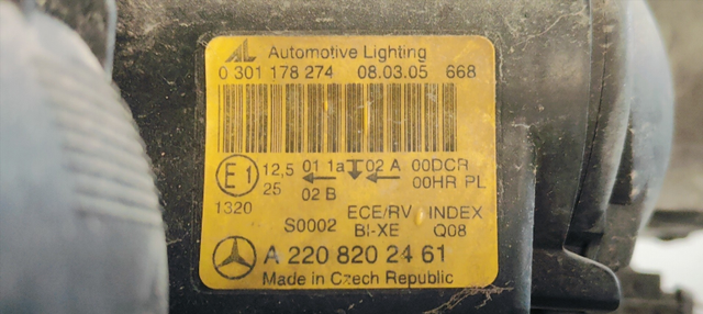 FARO DERECHO MERCEDES-BENZ CLASE S (W220) BERLINA