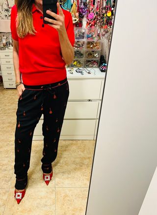 Pantalones Zadig & Voltaire negros con guitarras