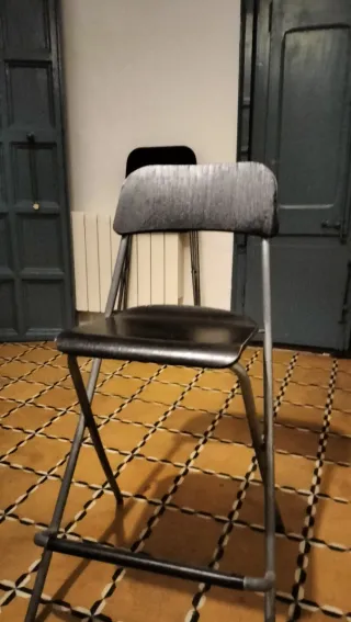 3x Taburete de bar plegable