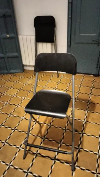 3x Taburete de bar plegable