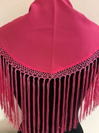 Mantoncillo Flamenca para  niña  rosa