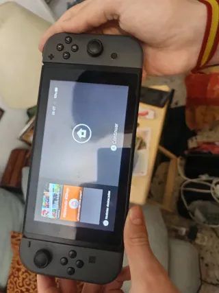 Nintendo Switch Gris/Negro y lote complementos