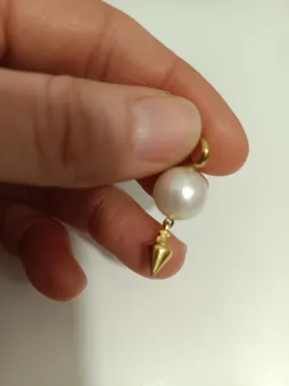 Colgante Tous Perla y Plata Bañada en Oro