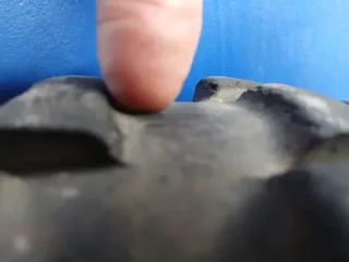 Cubierta de moto estan un poco gastado