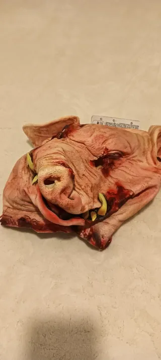 Disfraz Cabeza Cerdo Sangriento Halloween