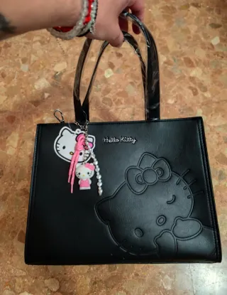Bolso Negro Hello Kitty