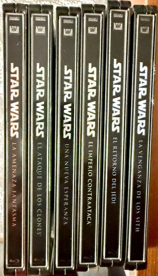 Star Wars 6 Steelbooks Blu-ray (Episodios I-VI)