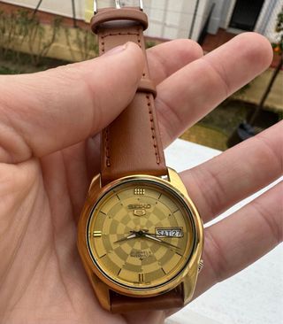 Reloj Seiko 5 Automático 21 Jewels Dorado Vintage