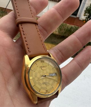 Reloj Seiko 5 Automático 21 Jewels Dorado Vintage