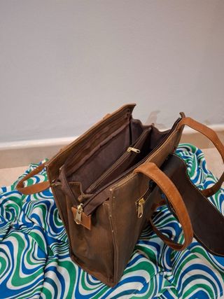 Bolso vintage ALEXADRA PARIS marrón