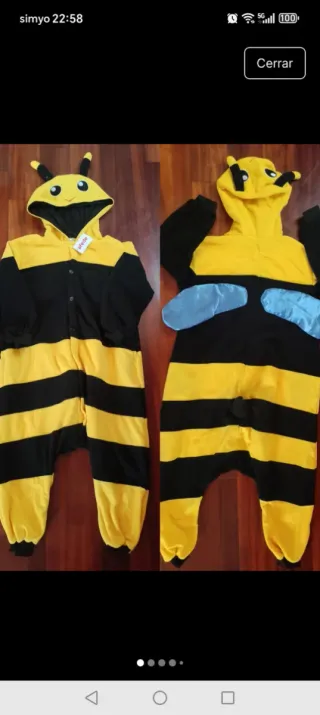 Disfraz Abeja .Talla XS. Nuevo