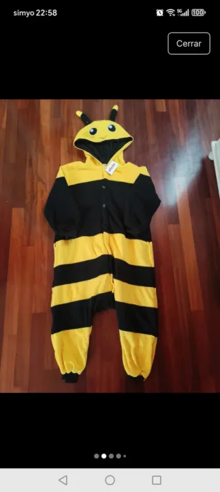 Disfraz Abeja .Talla XS. Nuevo