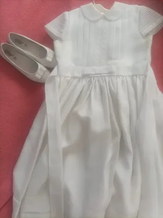 Vestido Primera Comunión + Cancán y Zapatos