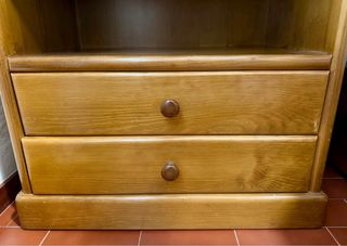 Estante alta madeira maciça