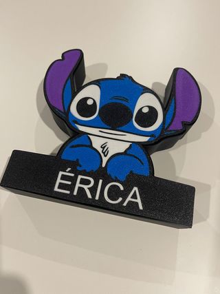 Stitch LightBox Personalizado com Nome