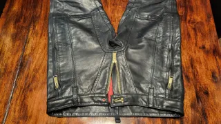 Pantalón Cuero Dsquared2 Negro hombre