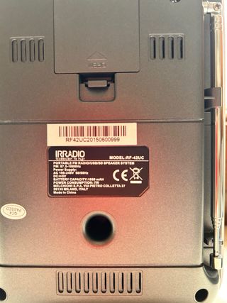 Radio portatile Irradio RF-42UC