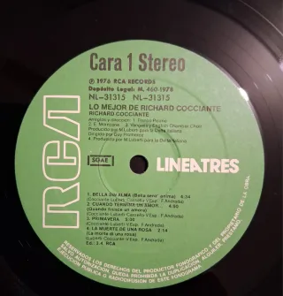LP-Lo Mejor De Richard Cocciante (1976)